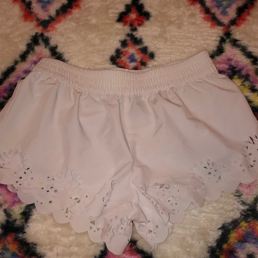 PacSun white printed shorts. Size S